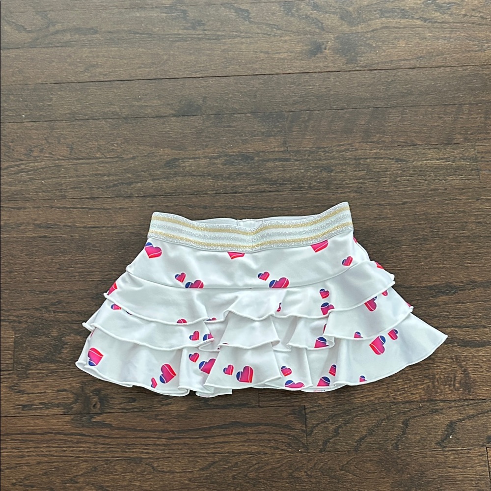 Love Set Match Girls Skirt with Pink Heart Design Size Medium